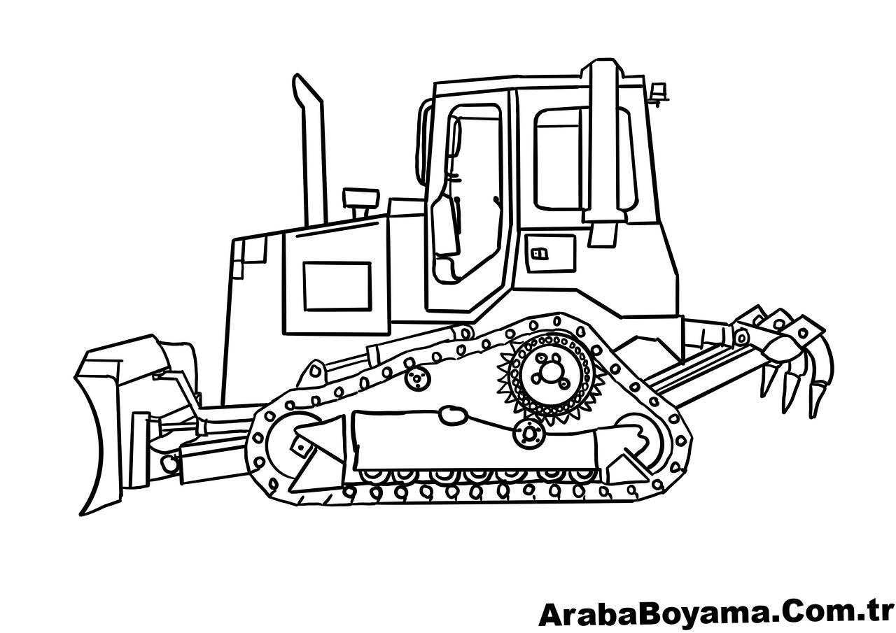 Bulldozer Boyama