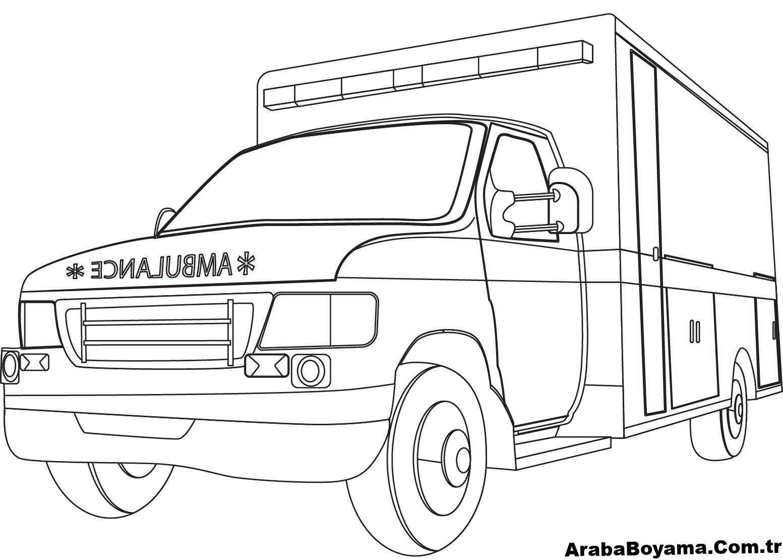 Gercek Ambulans Boyama