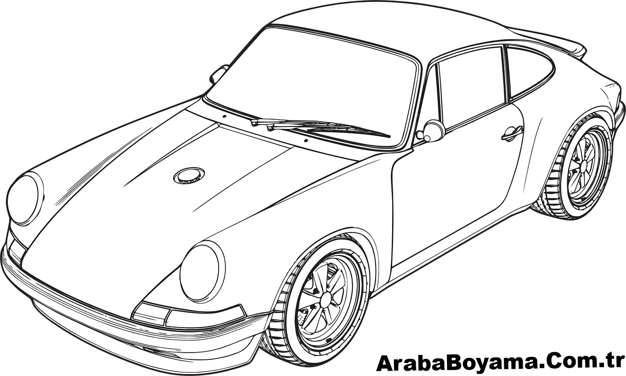 Porsche 911 Boyama