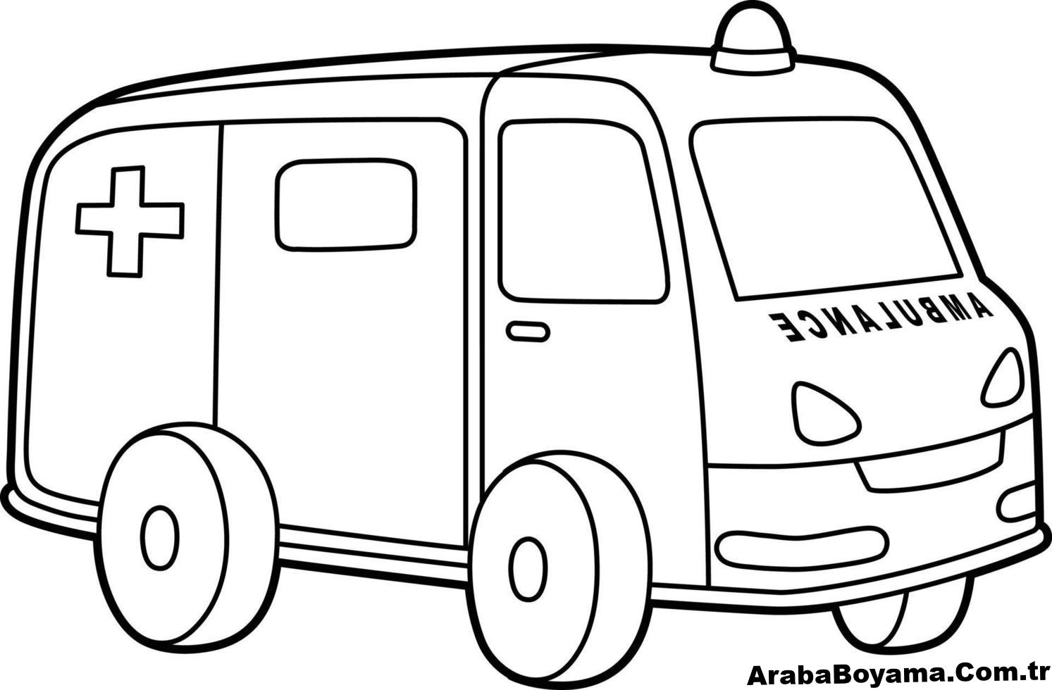 Eski Ambulans Boyama