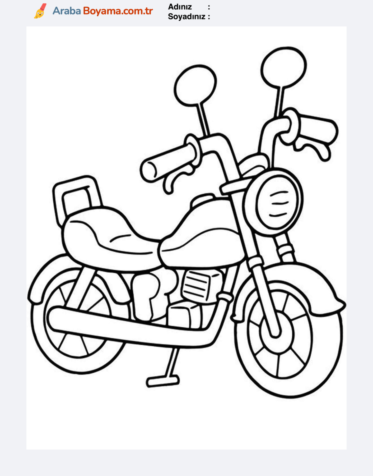 Genç Kız Motoru Boyama