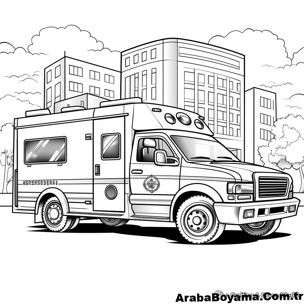 Polis Ambulansı Boyama