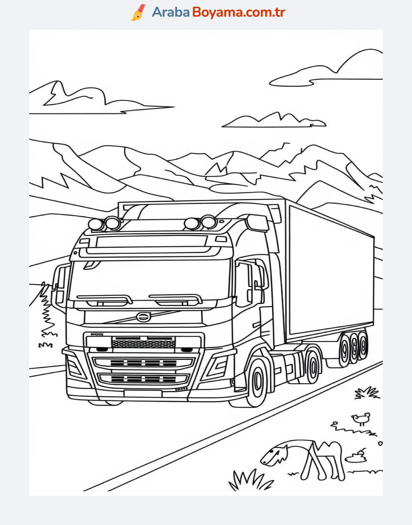 Volvo Kamyon Boyama