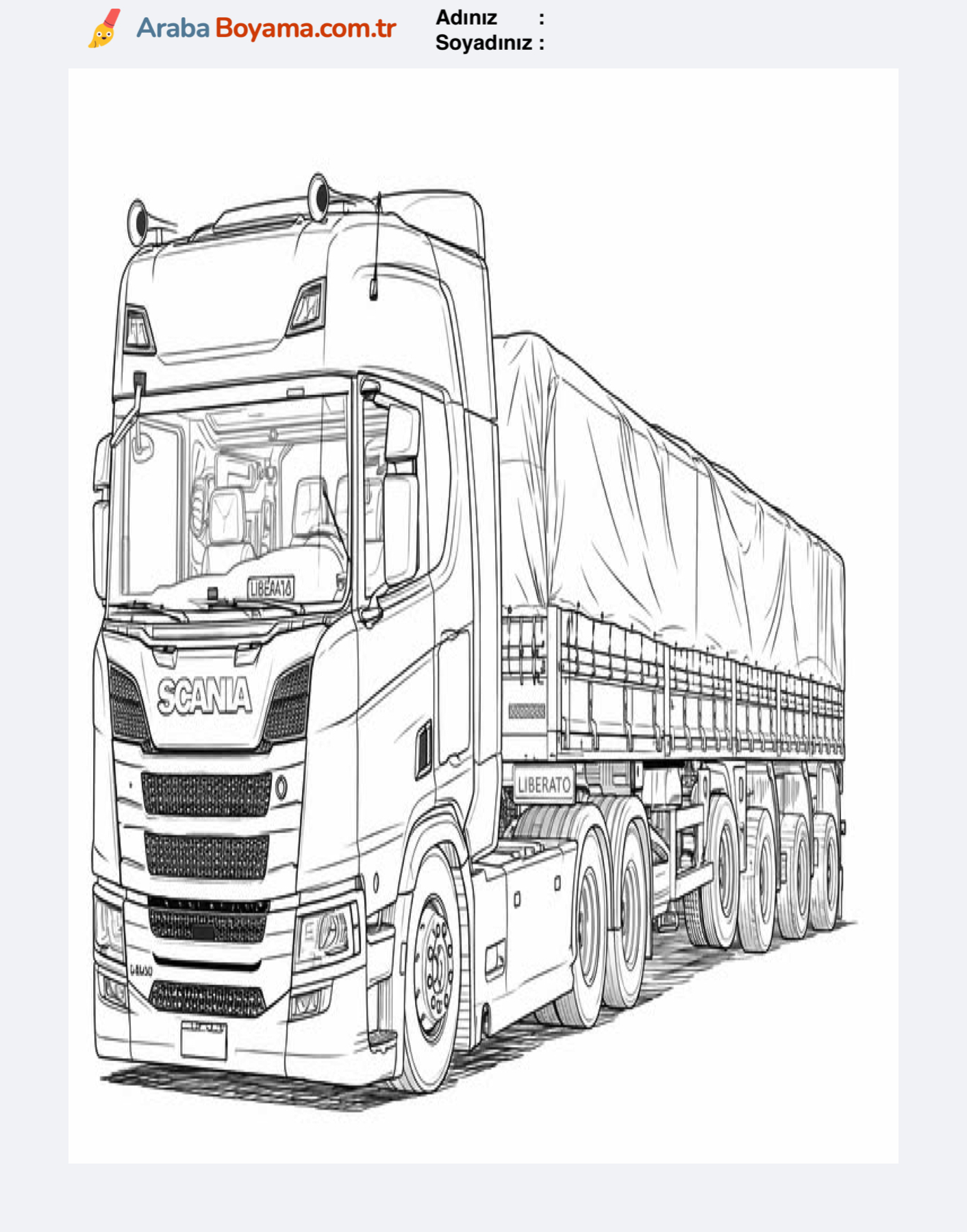 Scania Tır Boyama